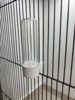 2GR Vogeldrinkfontein Clic – Wit – Hoge Voet – 100 ml - Afbeelding 2