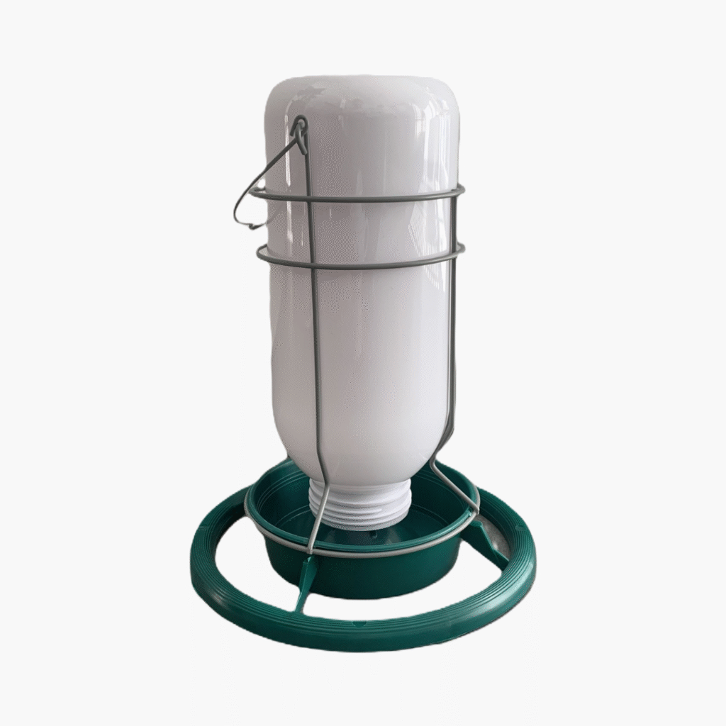 Omnia Mijnlamp en Voersilo met Kunststof Fles - Groen