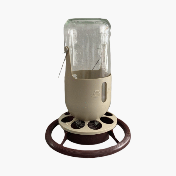 Fauna Mijnlamp en Voersilo met Glazen Fles – Beige