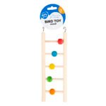 Houten Vogelladder met Kralen 5 Treden - 23 cm - Tweede afbeelding