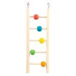 Houten Vogelladder met Kralen 5 Treden - 23 cm