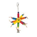 Vogelhanger met houten blokjes