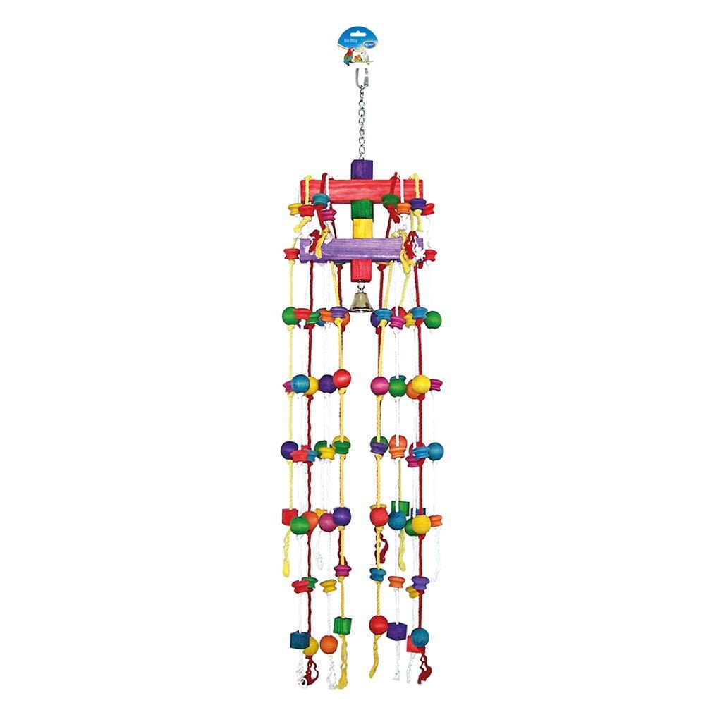 Carrouseltouw met kleurrijke blokjes