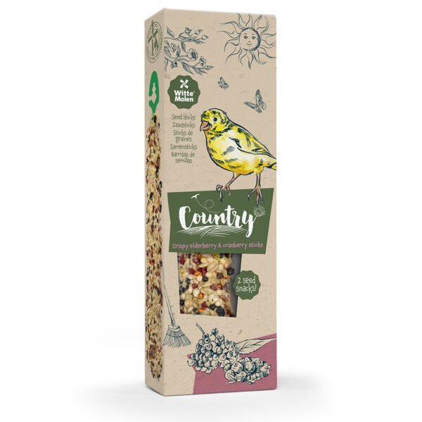 Country Zaadsticks Kanarie Vlierbes en Veenbes - 2 Sticks