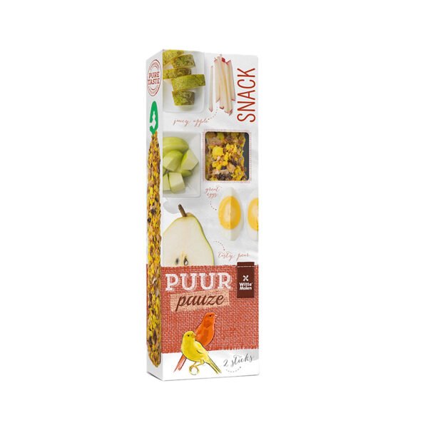 PUUR Pauze Zaadsticks Kanarie met Appel en Peer - 2 Sticks