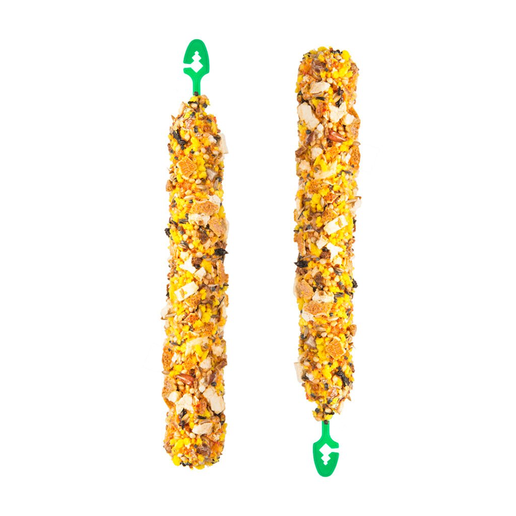PUUR Pauze Zaadsticks Grasparkiet met Papaja en Sinaasappel - 2 Sticks - Tweede afbeelding
