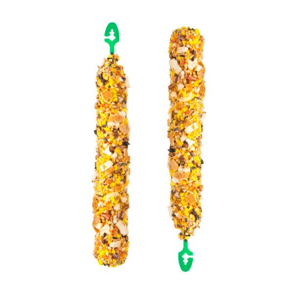 PUUR Pauze Zaadsticks Grasparkiet met Papaja en Sinaasappel - 2 Sticks - Tweede afbeelding