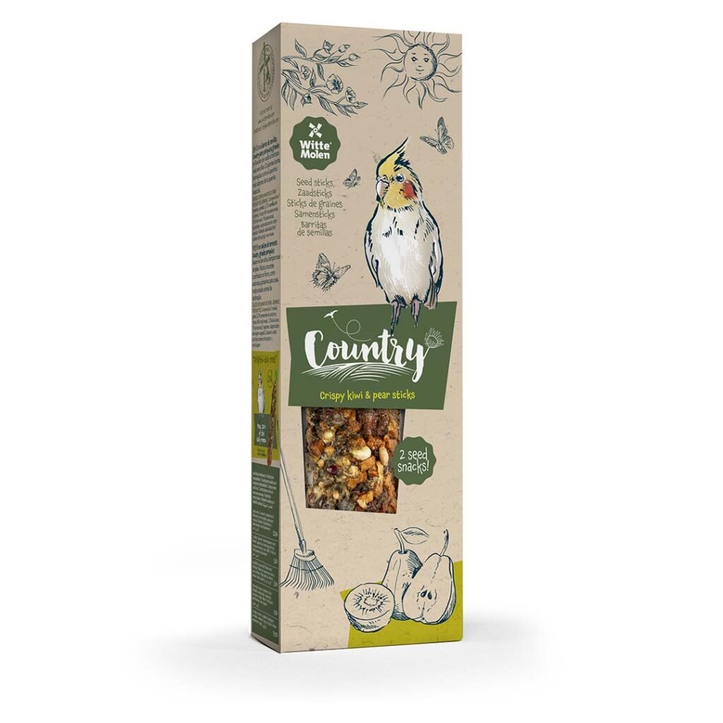 Country Zaadsticks Grote Parkiet Kiwi en Peer - 2 Sticks