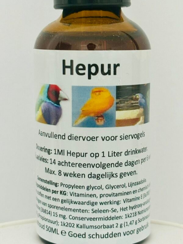 Sjoerd Zwart Hepur - Leverreiniger voor Vogels 50 ML