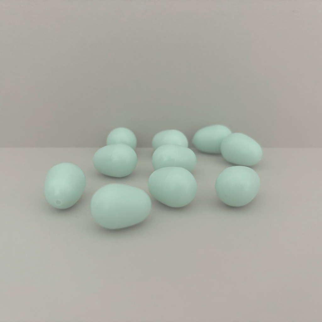 Plastic Ei Kanarie - Kunsteitjes - 10 Stuks
