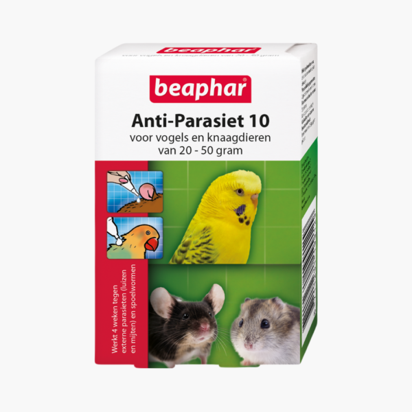 Beaphar Anti-Parasiet 10 voor Vogels en Knaagdieren van 20 - 50 Gram