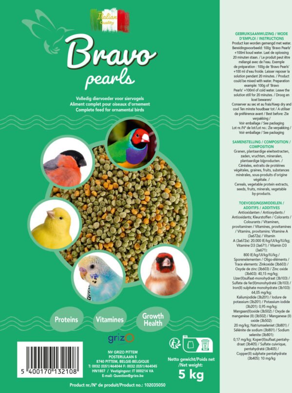 Bravo Pearls Green Yellow - Perle Morbide Classic 1 Kilo - Tweede afbeelding