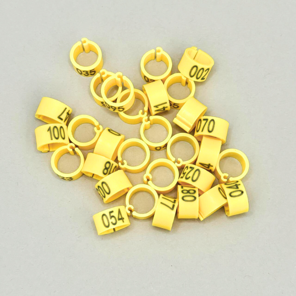 Kunststof Duivenringen Genummerd - Clicringen Duif 8 mm 100 Stuks