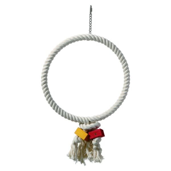 Benelux Katoenenring Extra Large – 36 cm – Speelring voor Grote Vogels