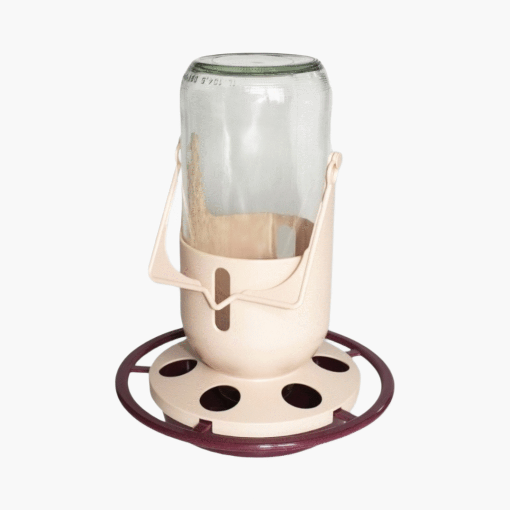 OST Mijnlamp - Drinkfles en Voersilo voor Vogels - Beige