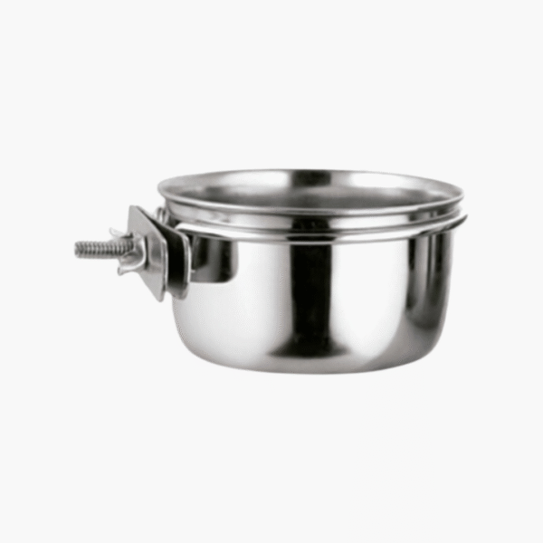 Coop Cup Inox + Schroef/Vijs – Eetkom voor Vogels – 12 cm
