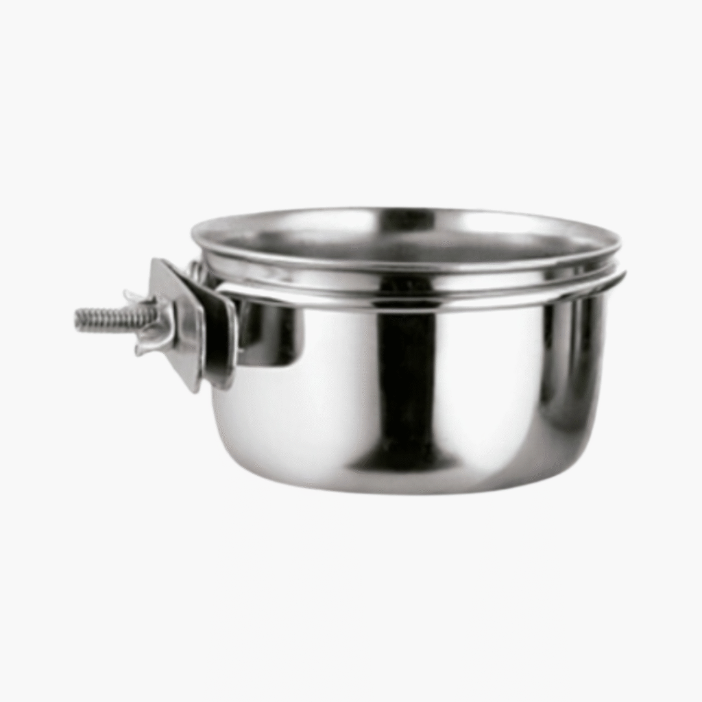Coop Cup Inox + Schroef/Vijs – Eetkom voor Vogels – 14 cm