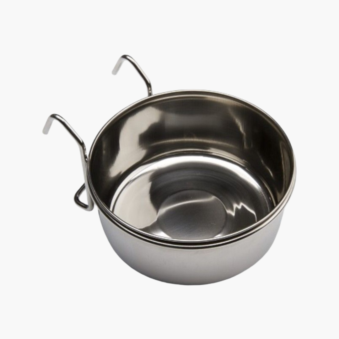 2124 Coop Cup Inox + Haak – Eetkom voor Vogels – 14 cm