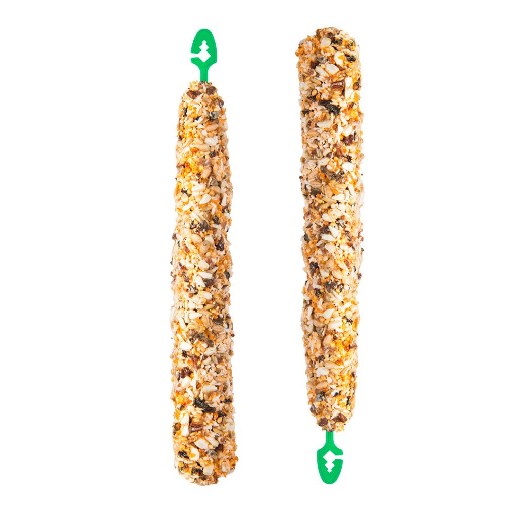 PUUR Pauze Zaadsticks Grote Parkiet en Kaketoe met Abrikoos en Mango - 2 Sticks - Tweede afbeelding