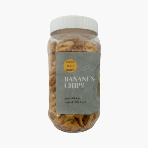 Kanariefarm Bananenchips - Banaanschijfjes - 300 Gram - Tweede afbeelding