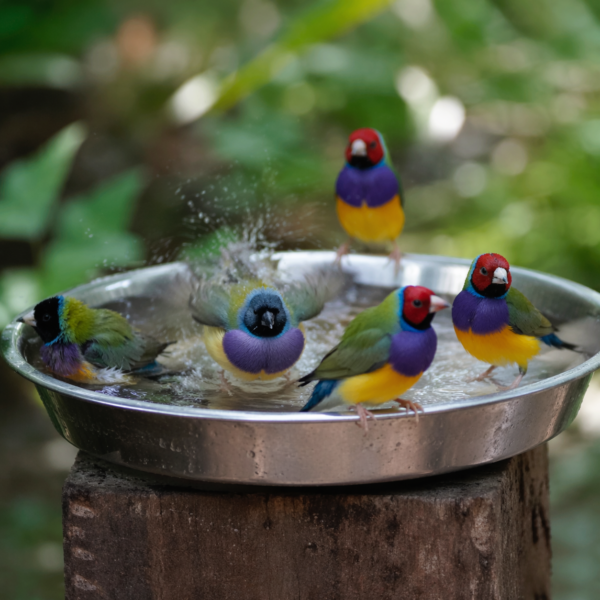 Badschaal voor Vogels - Puppyschaal RVS - 25 cm - Tweede afbeelding