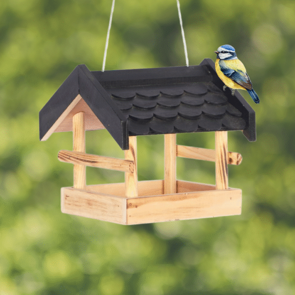 Kinlys Voederstation Noud met Zwart Dakpan Dakje