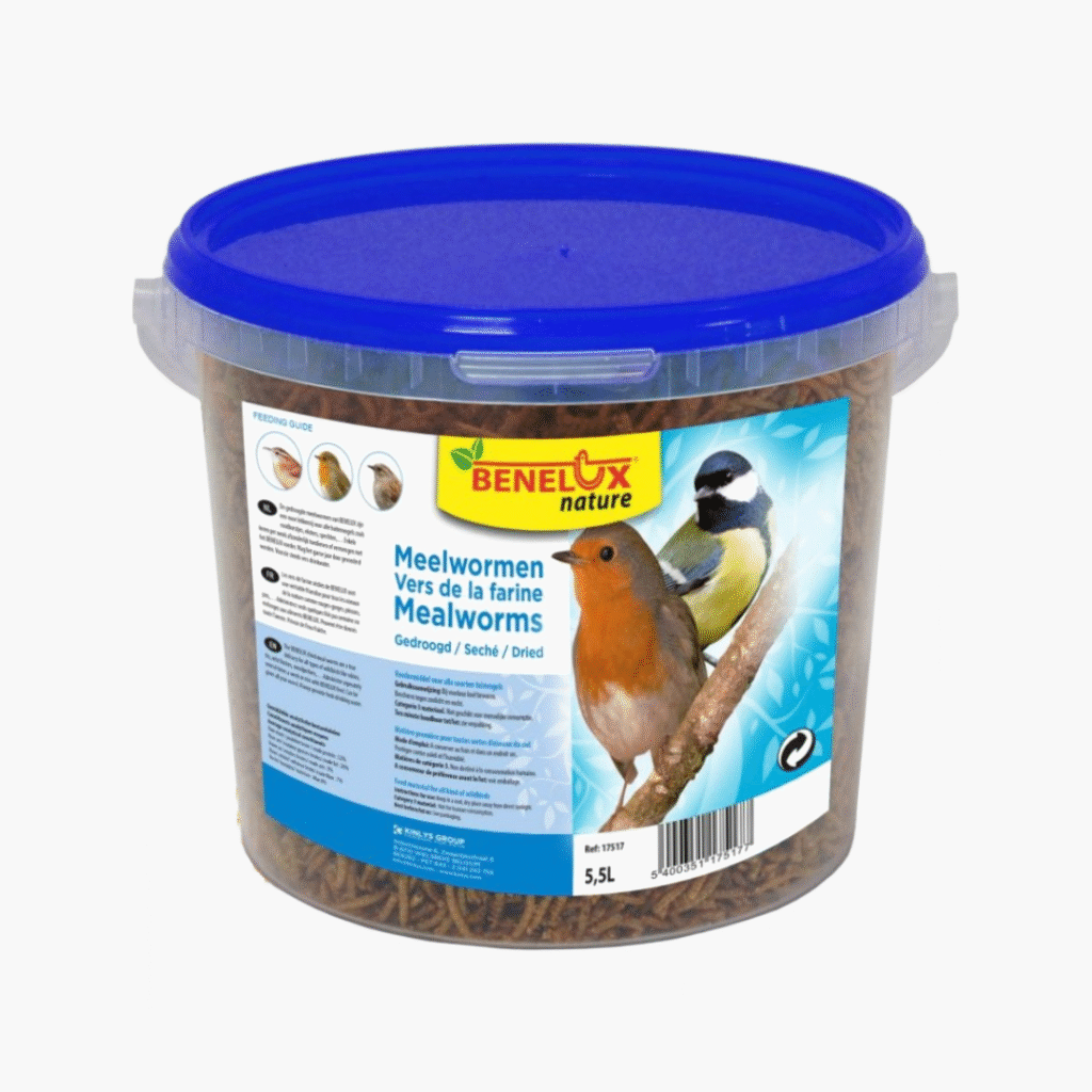 Kinlys Meelwormen - Gedroogde Meelwormen - 5.5 Liter