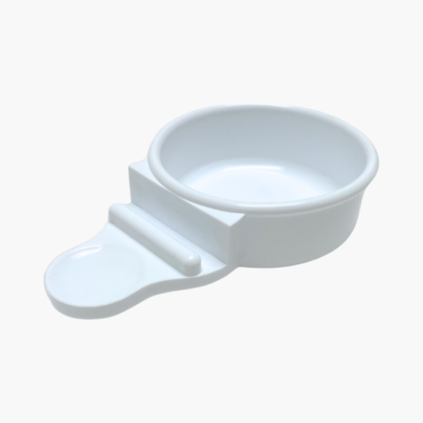 OST Frontdeurbakje - Eivoerbakje Rond met Lip - Wit