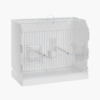 2GR TT-Kooi Kunststof - 3-Deurs - Wit