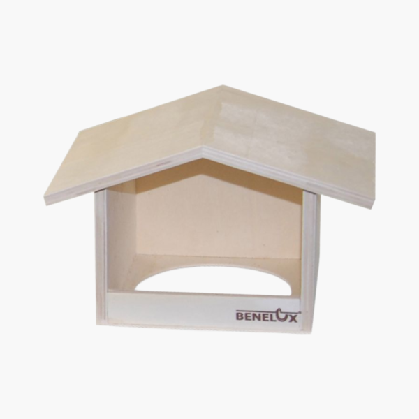 Nestkast Hout Kanarie en Wildzang - Kapelvorm met Nestkom - 3 Stuks - Tweede afbeelding